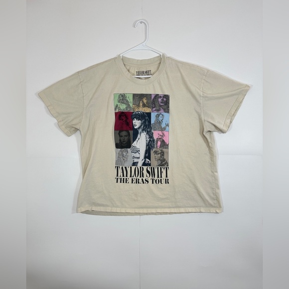 Taylor Swift Other - Taylor Swift The Eras Tour T-Shirt XXL Cream Beige Official Merch Double Sided